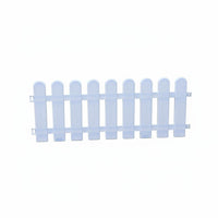 Plastic Garden Fence Easy Assembly White Plastic Picket Fence Lightweight