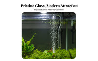 Glass Lily Pipe Improves Water Circulation Aquarium Inflow Pipe Crystal Clear Canister Strainer Tube for Planted Tanks, Freshwater Aquariums