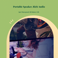 Portable Smart Speaker, Deep Bass, Home & Outdoor Party