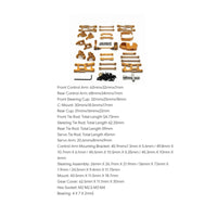 Metal Upgrade Kit Bearing Set RC Car Parts for Maintenance