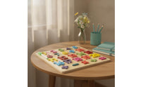Early-Learning Educational Puzzle Cognitive Wooden Puzzle Raised Game Colorful for Preschoolers
