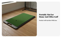 Portable Chipping Mat Non-Slip Rubber Base Golf Hitting Mat Shock Absorbent Athletic Gear for Golfers, Amateur Golfers, Home, Backyard, Outdoor Use