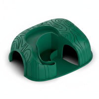 Reptile Food and Water 2 in 1 Two Entry Reptile Shelter Easy to Clean Hide Cave for Geckos, Reptiles