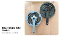 Triple Crankset Universal Mountain Bike Crankset 170mm Crank Lever Set Removable Chainring Bike Chainwheel Set With Chain Guard