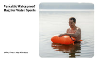 Outdoor Water Swimming Buoy Easy Inflation Outdoor Water Aquatic Buoy Inflatable Tow Buoy Rest Handle Swimmer Safety Dry Bag