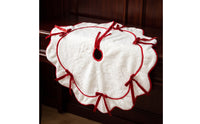 Christmas Tree Skirt Festive Christmas Tree Skirt with Edge Elegant