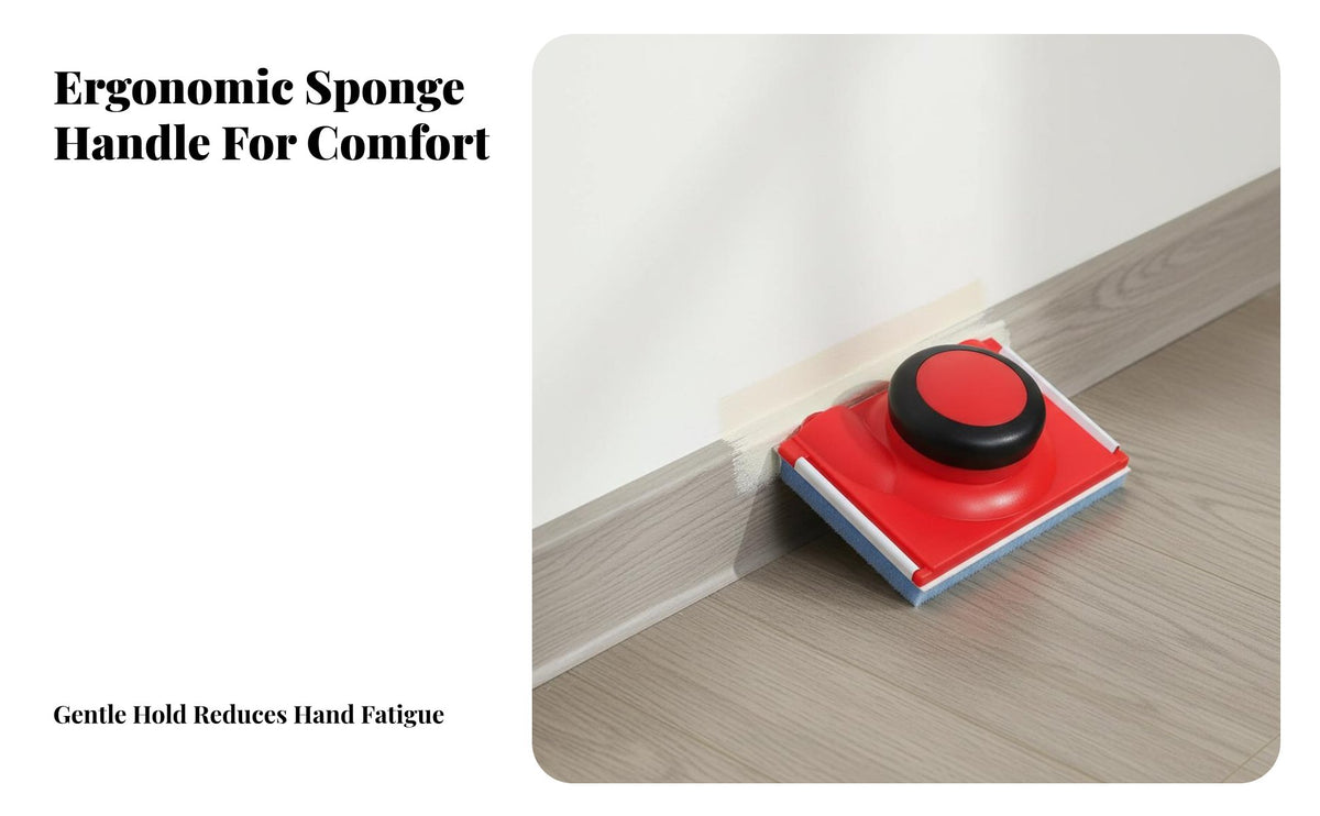 Handheld Paint Pad Edger Comfortable Sponge Edge Painting Tool No Masking Required Wall Trimming Paint Tool for Crafters, Beginners