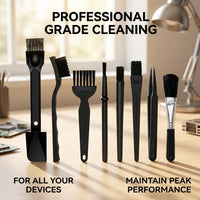8-Piece Anti-Static Cleaning Brush Kit for Electronics, Circuit Board Cleaning Brush Set