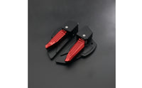 Rear Footrests with Mounting Screws Ribbed Passenger Foot Peg Compact Footrests for Passengers