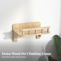 DIY Assembly Multi-Level Feline Wall Climber Set Space-Saving Modular Feline Climbing Set Includes Scratching Surfaces Pet Furniture Easy to Install for Apartment Dwellers, Apartments, Small Homes, Living Room, Bedroom