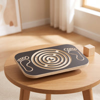 Wooden Balance Board with Maze Long-Lasting Balance Board with Maze Exercise Equipment High-Quality Premium for Children