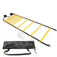 Long-Lasting Agility Ladder Portable Speed Ladder Includes Ground Stakes Footwork Coach Adjustable Rungs for Athletes, Coaches, Kids, Outdoor, Gym