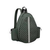 Top Carry Handle Teardrop Tennis Bag Adjustable Straps Quilted Tennis Backpack