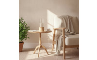 Glass Vase with Stone Base Tabletop Flower Holder Minimalist for Home Decor