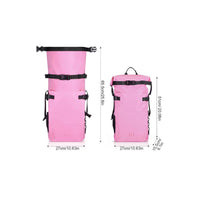 Lightweight Waterproof Backpack Padded Shoulder Straps Kayaking Dry Bag Easy to Use 25L Adventure Rucksack High Visibility for Kayakers