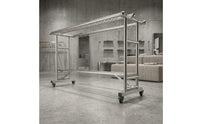 Three-Rod Dehumidifying Rack with Shoe Rack Foldable Stand Heavy Duty Furniture for Families, Laundry Room, Balcony, Patio