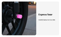 Luminous Valve Cap Universal Fit Glow in the Dark Tire Valve Cap Stylish Look Vehicle Accessory for Motorcycle Riders, DIY Enthusiasts, Bike Wheels