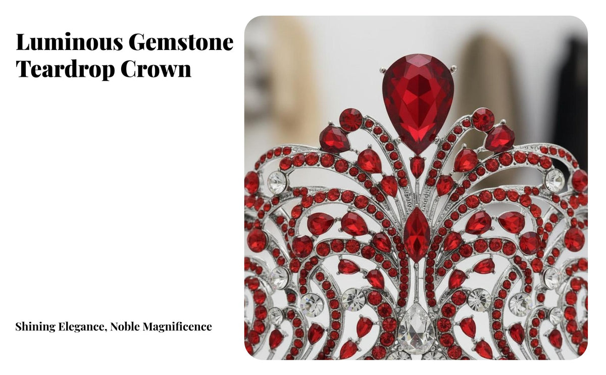 Pageant Regal Tiara Quality Alloy Rhinestone Regal Headpiece Luxury Design Bridal Tiara for Brides, Prom Goers, Beauty Pageants, Quinceanera
