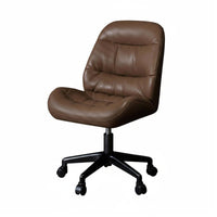 Light Luxury Design Upholstered Caster Chair Height Adjustable Upholstered Rolling Armchair Ergonomic Backrest rotating Seat Modern aesthetic for Home Workers, Students, Adults, Study Room, Bedroom