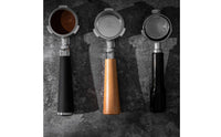 Aluminum Alloy 51mm Bottomless Portafilter Uniform Extraction 51mm Naked Portafilter Detachable Design Espresso Filter Holder Easy to Clean for Baristas, Cafe, Home Kitchen