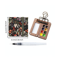 Pocket Watercolor Palette with Book Lightweight Watercolor Paint Set with Sketchbook Beginner Friendly for Artists, Beginners, Journaling