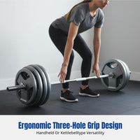 Barbell Set, Large Hole Painted Cast Iron Plates, Home Fitness, Leg Press, Weightlifting Equipment, Dense Cast Iron
