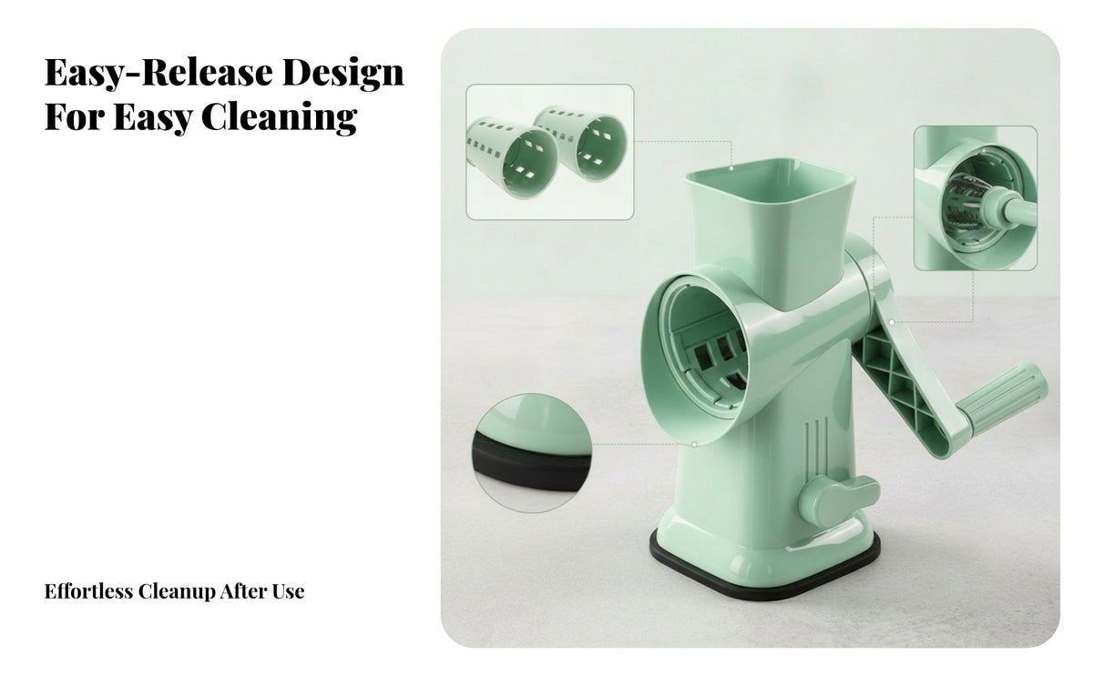 Non-Electric Manual Ice Shaver Plastic Body Hand Crank Ice Shaver
