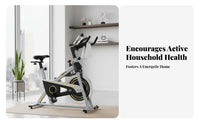 Fully Adjustable Seat & Handlebars Indoor Cycling Bike Space Saving Stationary Cycle Bike LCD Performance Monitor Fitness Equipment High Weight Capacity for Home Gym, Apartment Living
