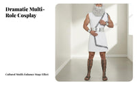 Ancient Lore Ology Cosplay Outfit Stage Performance Wear Greek Deity Costume Ancient Lore Ological Theme Greek God Costume for Actors, Women
