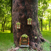 Resin Tree Hanging Decoration with Glow-in-the-Dark Leaves for Garden and Window