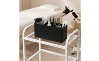 Acrylic-Style Cosmetic Organizer with 3 Compartments Countertop Makeup Organizer Space-Saving Storage Box Minimalist for Lash Artists, Beauty Station, Salon