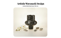Home Decor Hand-Painted Vase Sculptural for Floral Arrangements