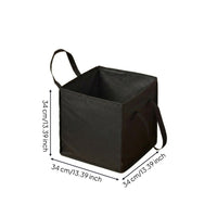 Soft-Sided Hanger Storage Bag Open-Top Square Textile Storage Bag Carry Handles