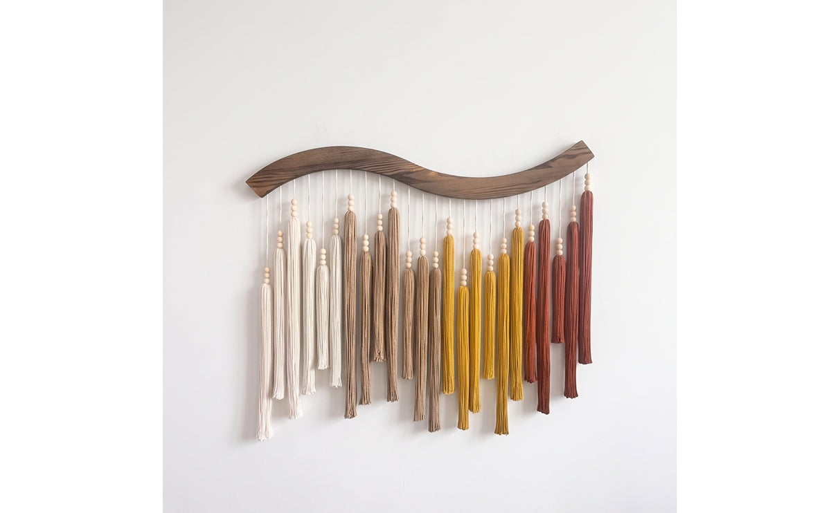 Tassel Wall Hanging DecorBohemian Boho Wall Hanging Rustic Tapestry for Bedroom