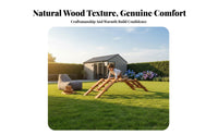 Mortise Tenon Construction Piece S Hands-on Learning Wooden Climbing Frame Strong Load-Bearing Interlocking Wood Block Bridge for Outdoors, Backyard