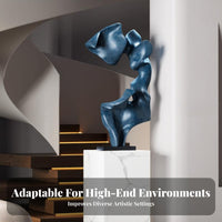 Large Installation Art Piece Textured Finish Abstract Floor Sculpture Original Design Modern Art Statue for Interior Designers, Hotel Lobby, Garden
