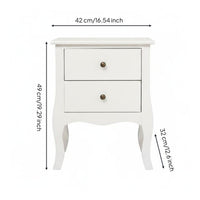 Wooden Bedside Cabinet Painted Finish Drawer Nightstand Wood Bedside Cabinet for Bedroom