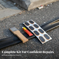 Inner Tube Cold Repair Piece Set Widely Compatible Bike Inner Tube Repair Piece Kit High-Viscosity Glue Vehicle Maintenance Supplies