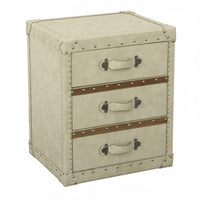 Vintage aesthetic 2-Drawer End Table Distressed Finish Bedroom Furniture Retro Design Nightstand Multiple Storage choices for Homeowners, Interior Designers, Students, Guest Room, Office