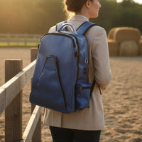 Waterproof Equestrian Gear Bag Easy to Carry Multi Compartment Riding Bag Padded Shoulder Straps for Equestrians, Stable, Travel