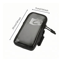 Waterproof Battery Cover Bag Long-Lasting Motorcycle Bag with Transparent Panel Abrasion-Resistant Motorcycle Storage Pouch High-Strength for Commuters