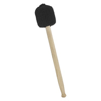 Bass Drum Mallet with Black Wool Felt Head and Wooden Handle