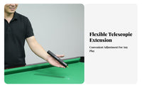 Billiard Cue Extender Extendable Pool Cue Extension Telescopic Billiard Stick Extender Improves Reach Billiards Accessory
