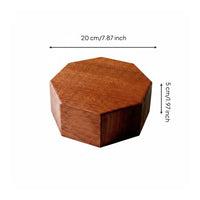 Polished Finish Wood Award Base Sturdy Support Wood Figure Stand Easy to Install Award Base for Collectors, Tabletop