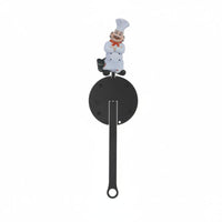 Freestanding Decorative Chef Figurine Paper Towel Dispenser Stable Base Chef Paper Towel Holder Heavy Duty Standing Kitchen Roll Stand Hand-Painted for Cafe