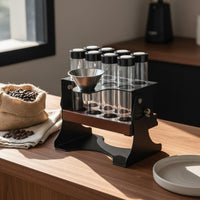 10 Pieces Vent Valve Sealed Bean Tube Set Adjustable Aroma Bottle Stand Multi-Use for Cafe, Countertop