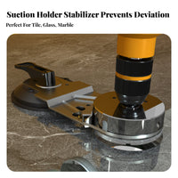 Precise Positioning Suction Cup Drilling Multi-Surface Tile Drill Guide Jig Water Cooling Ready for Tilers, Home Renovation, Kitchen