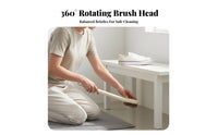 2 Pieces Rotatable Head Shoe Brush Multipurpose Long Handle Shoe Brush Ergonomic Grip Laundry Tool for Homemakers, Homeowners, Household, Washroom