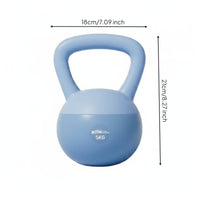 Easy Grip Soft Kettlebell Floor Friendly Quiet Kettlebell Flat Bottom Strength Training Equipment for Home Workout