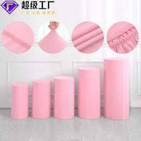 Cylindrical Dessert Table Cover Set for Weddings and Parties